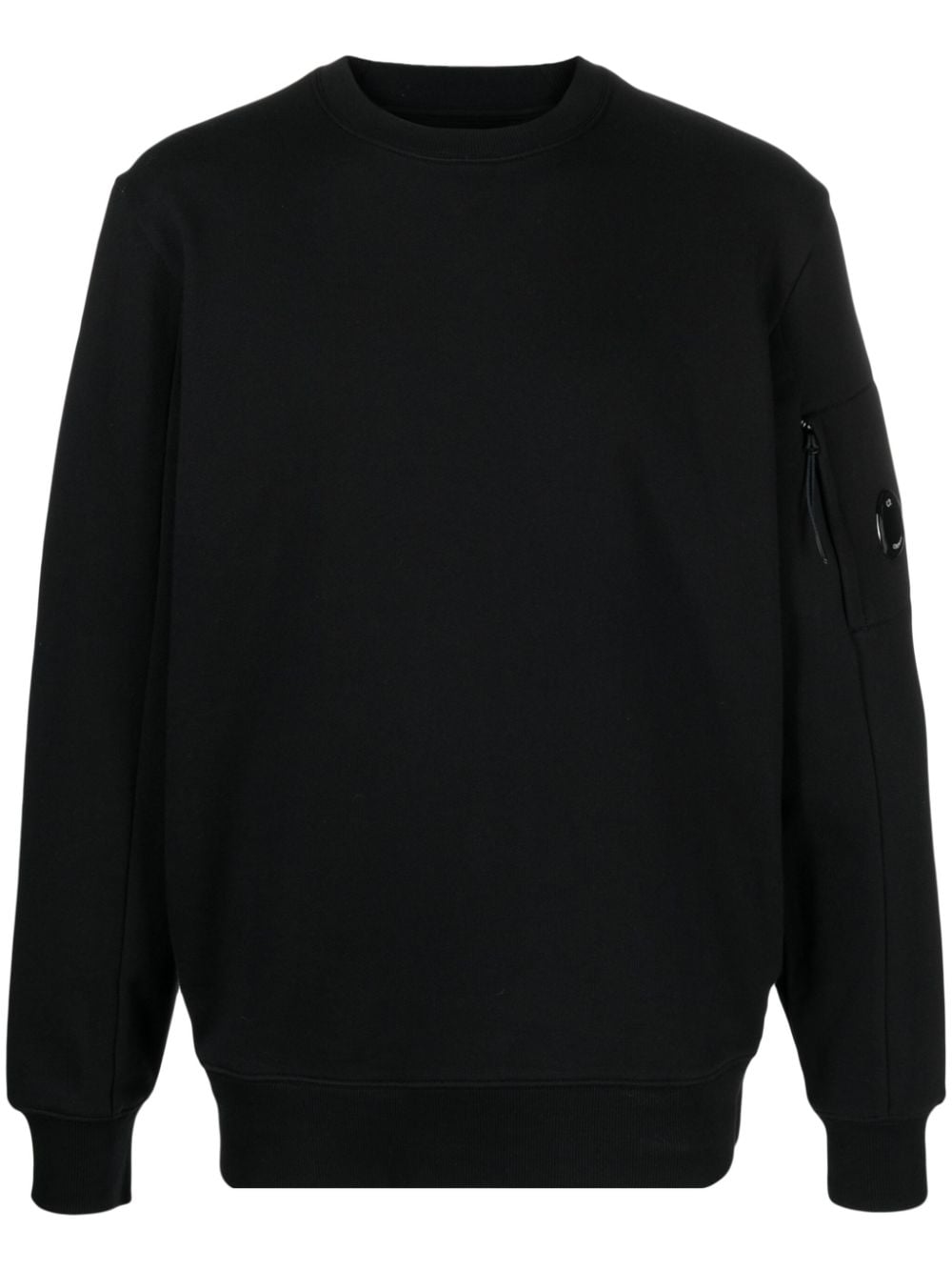 C.P. Company Lens-detailed cotton sweatshirt - Black von C.P. Company