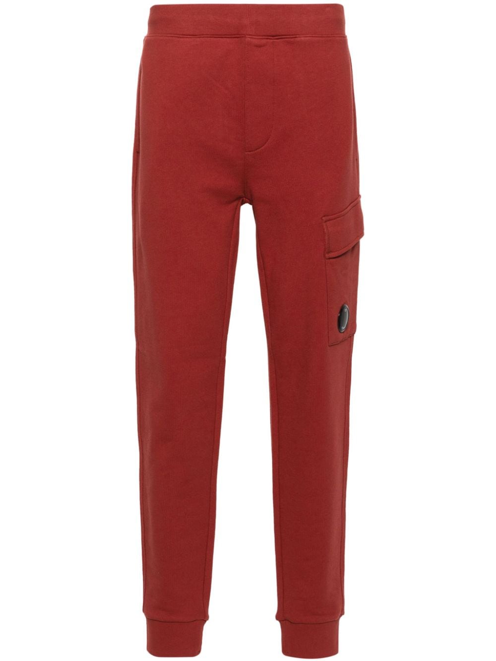 C.P. Company Lens-detailed cotton track pants - Red von C.P. Company