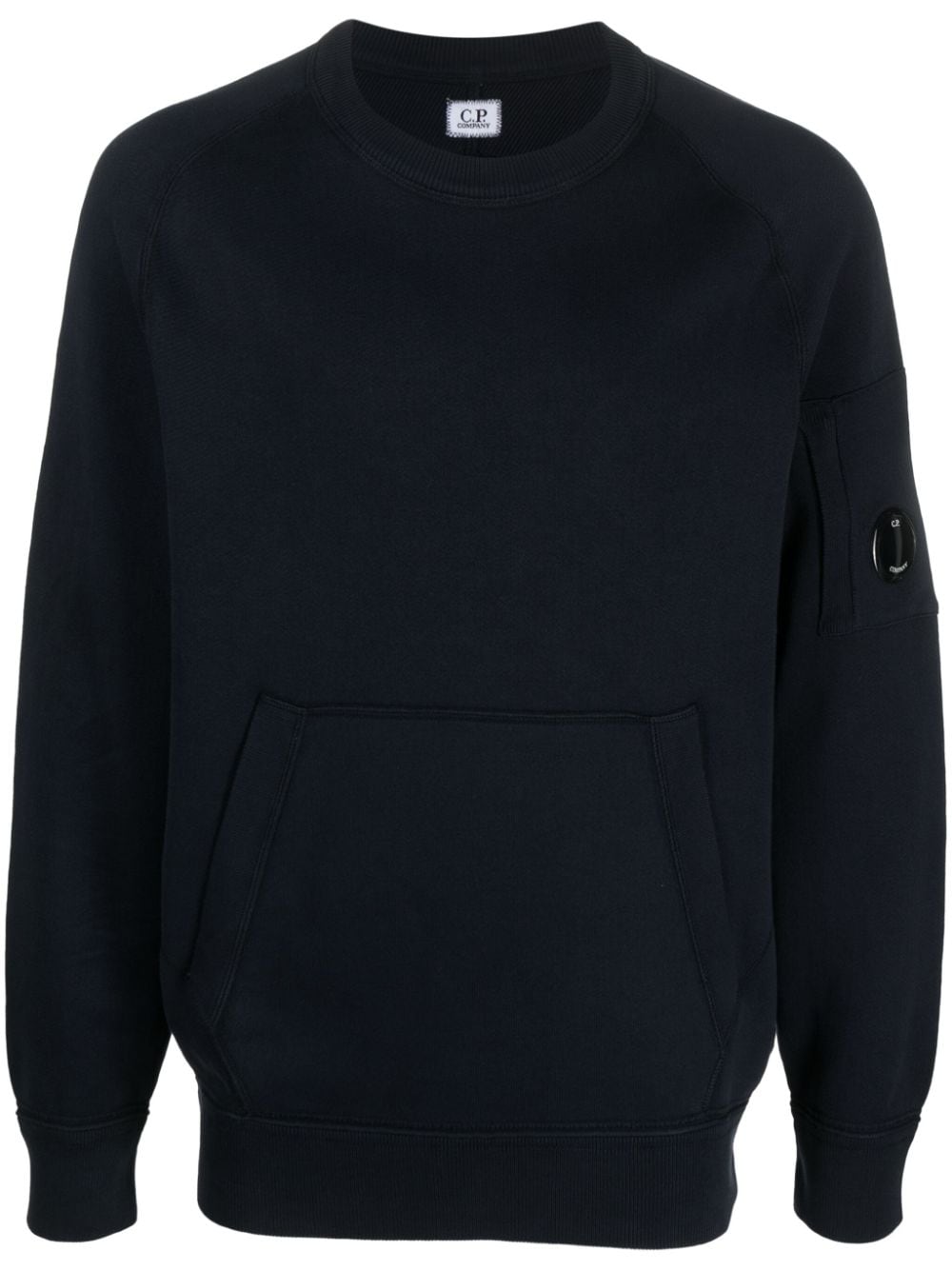 C.P. Company Lens-patch cotton jersey sweatshirt - Blue von C.P. Company