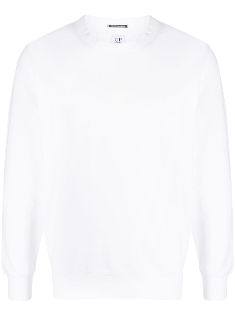 C.P. Company Metropolis logo-patch stretch-cotton sweatshirt - White von C.P. Company