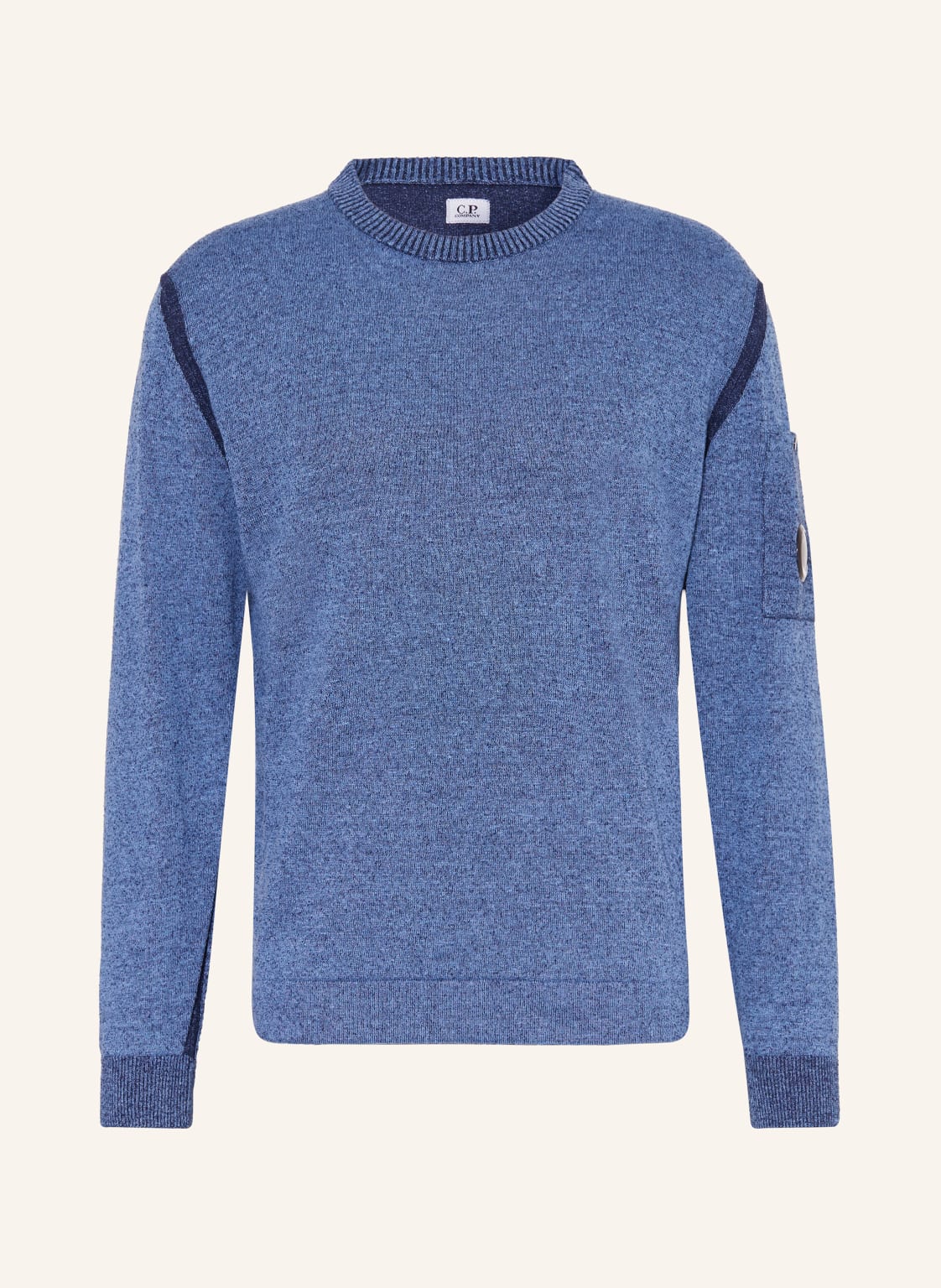 C.P. Company Pullover Mit Leinen blau von C.P. Company