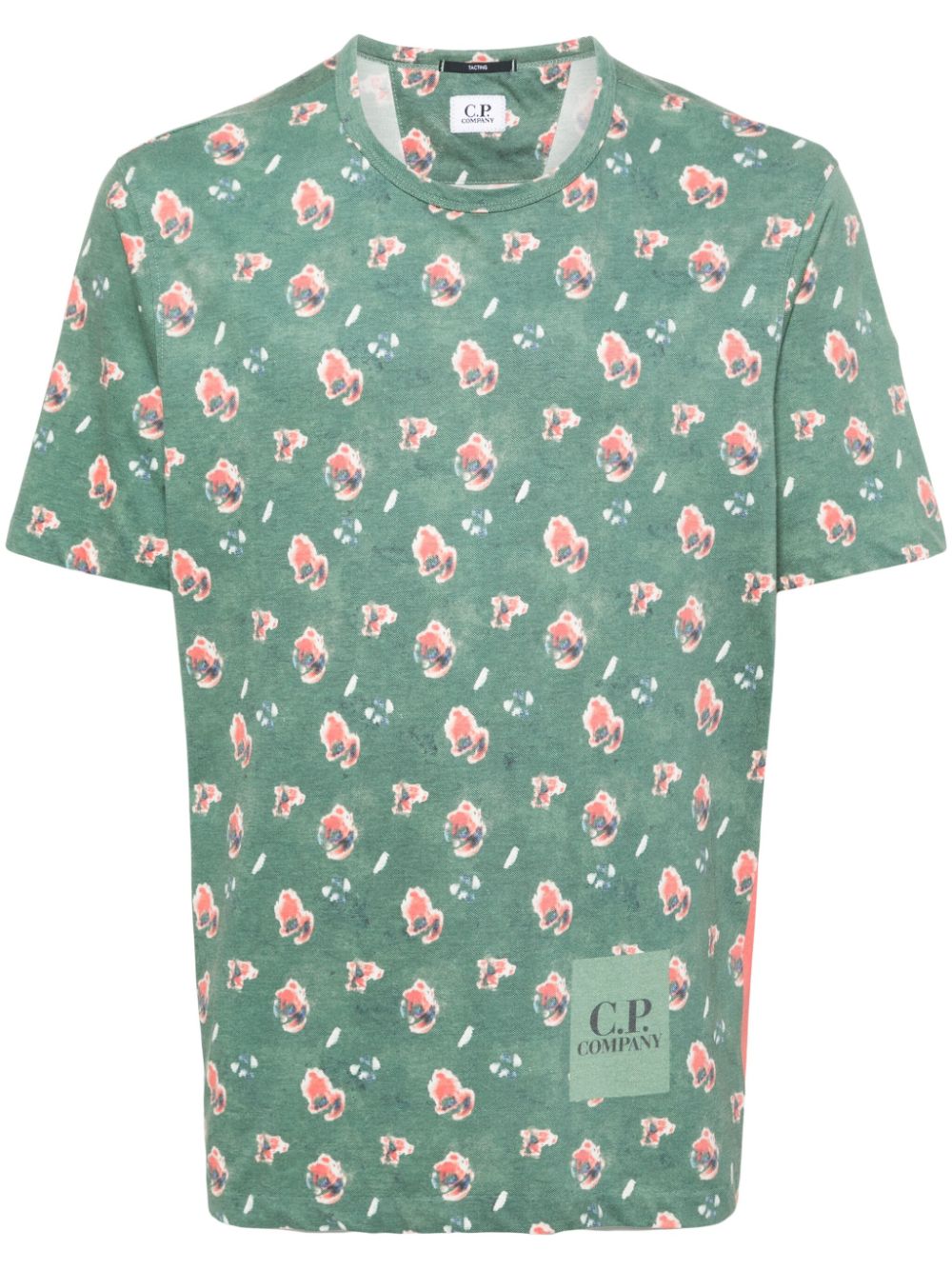 C.P. Company abstract-print T-shirt - Green von C.P. Company