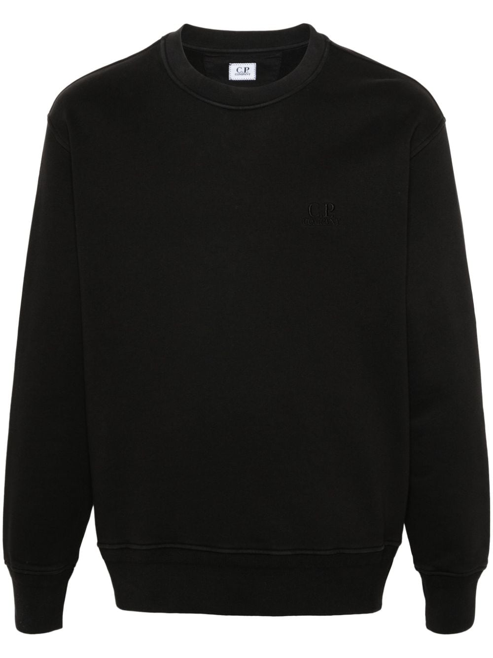 C.P. Company embroidered-logo cotton sweatshirt - Black von C.P. Company