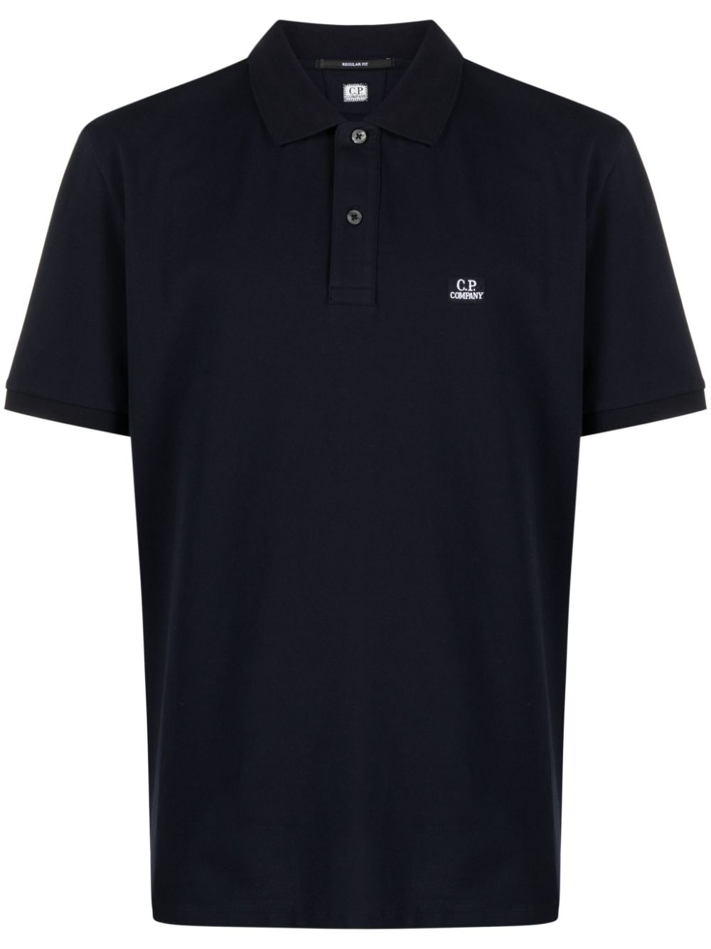 C.P. Company embroidered-logo piqué polo shirt - Blue von C.P. Company