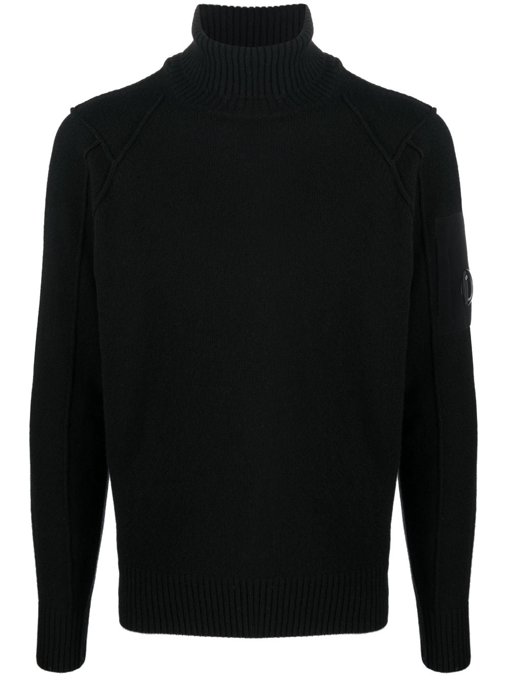 C.P. Company fine-knit roll-neck jumper - Black von C.P. Company