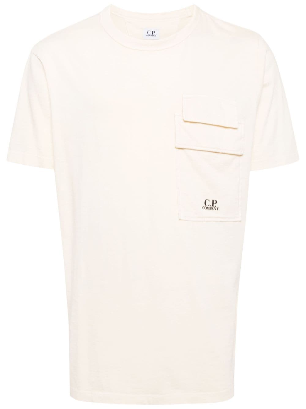 C.P. Company flap-pocket cotton T-shirt - Neutrals von C.P. Company