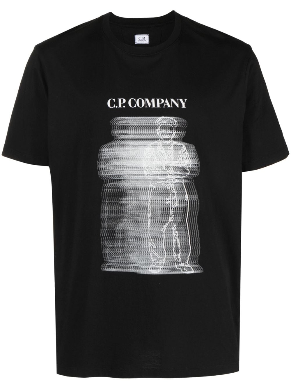 C.P. Company graphic-print cotton T-shirt - Black von C.P. Company