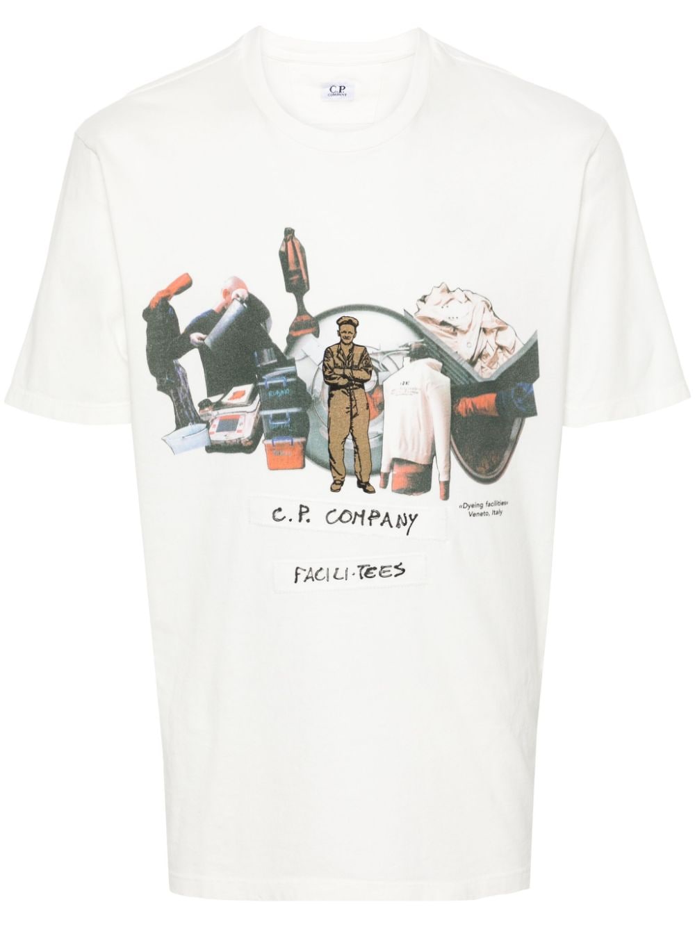 C.P. Company graphic-print cotton T-shirt - White von C.P. Company