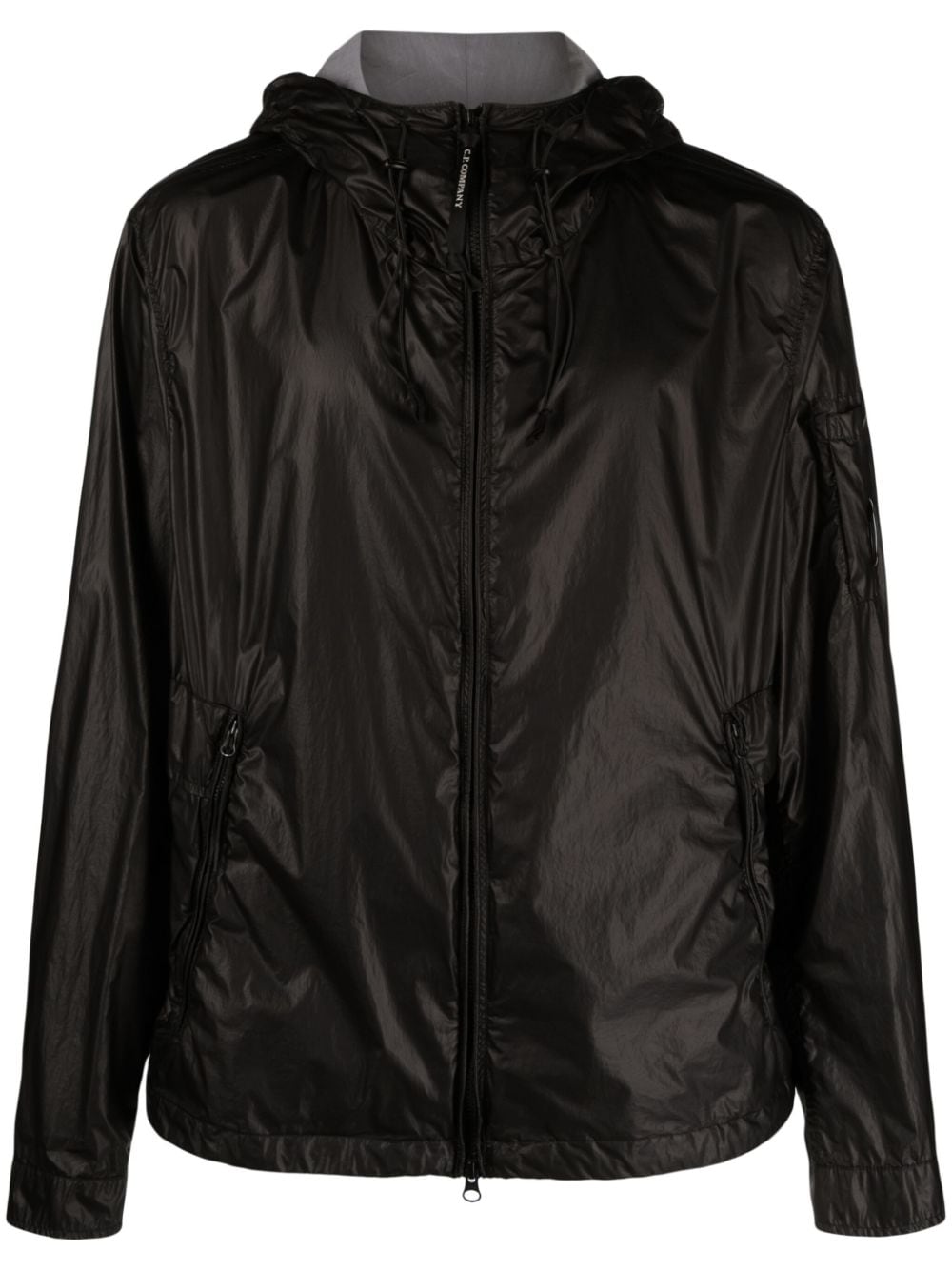 C.P. Company lens-detail hooded jacket - Black von C.P. Company