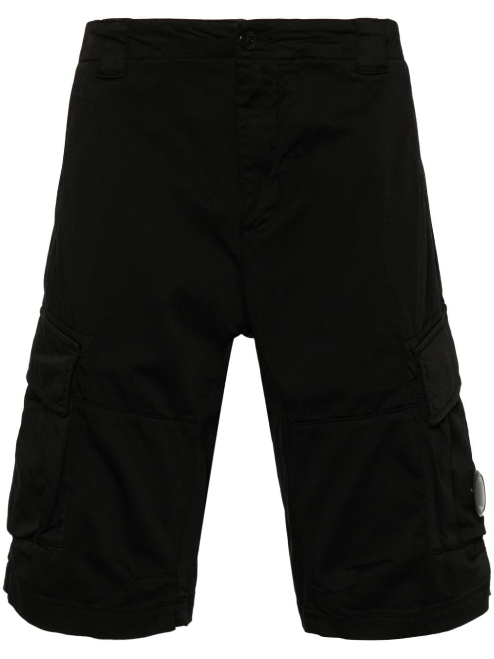 C.P. Company logo-appliqué shorts - Black von C.P. Company