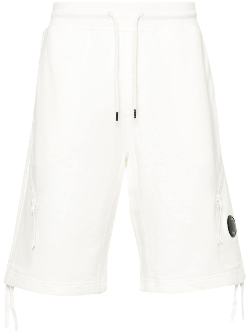 C.P. Company logo-appliqué shorts - White von C.P. Company