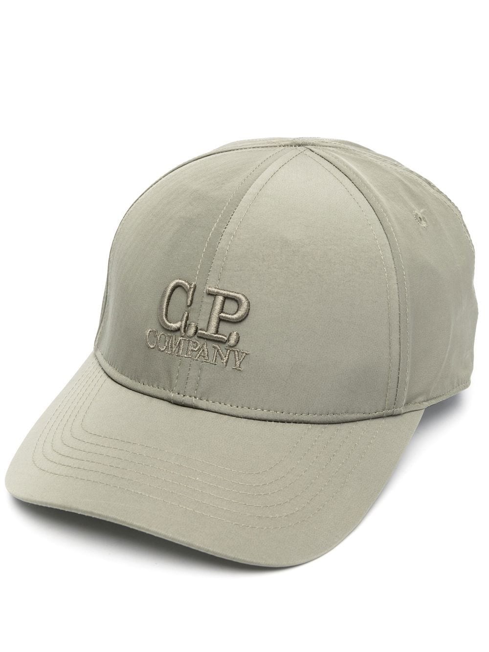 C.P. Company logo-embroidered baseball cap - Green von C.P. Company