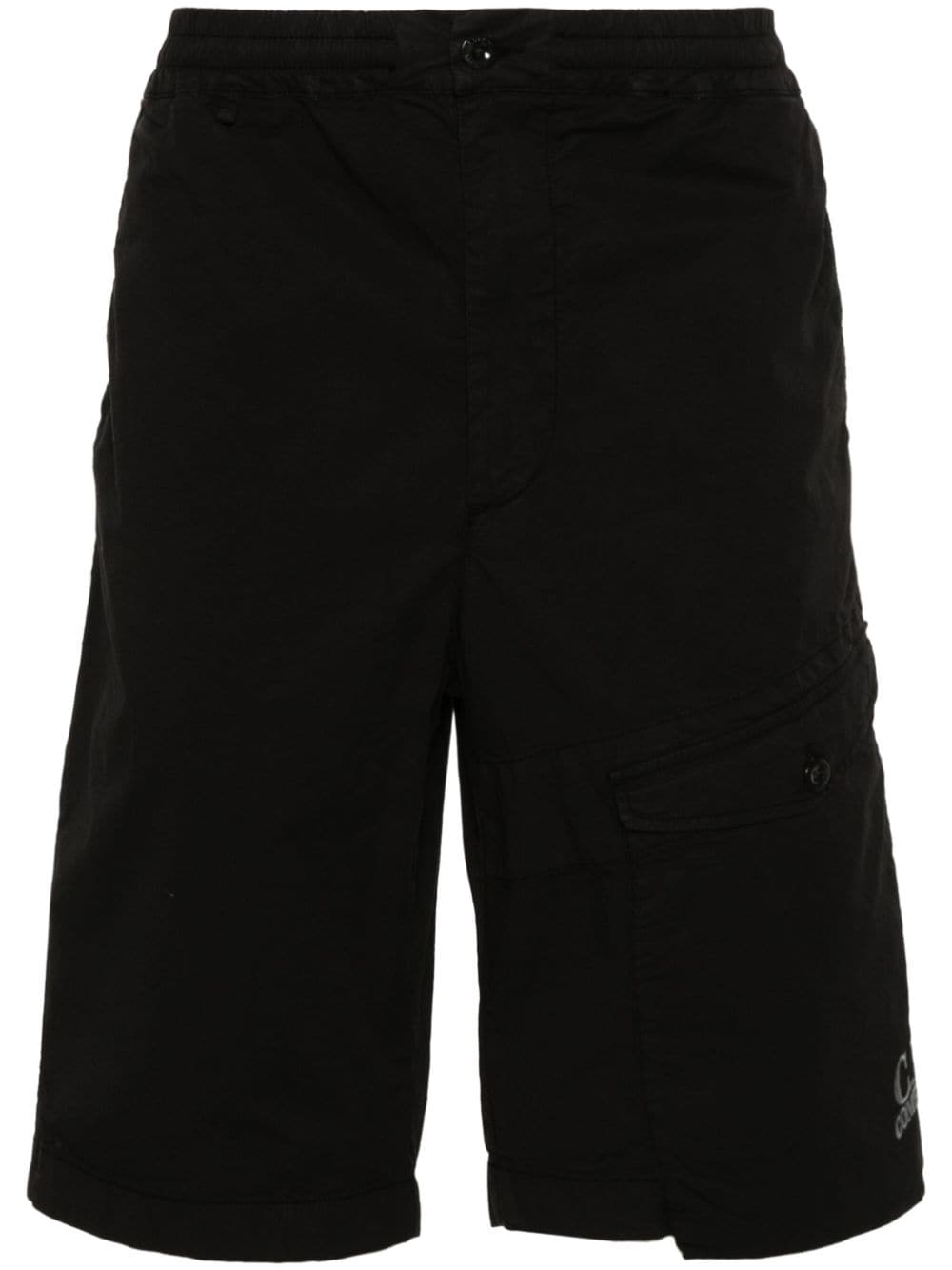 C.P. Company logo-embroidered cargo shorts - Black von C.P. Company