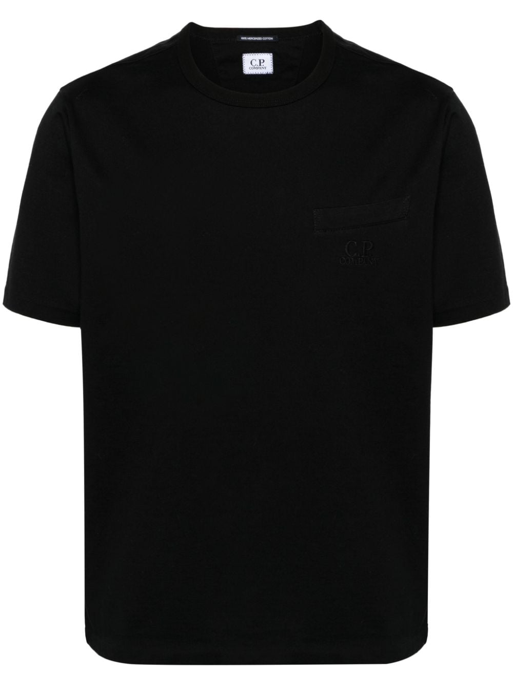 C.P. Company logo-embroidered cotton T-shirt - Black von C.P. Company