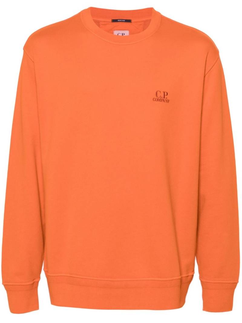 C.P. Company logo-embroidered cotton sweatshirt - Orange von C.P. Company