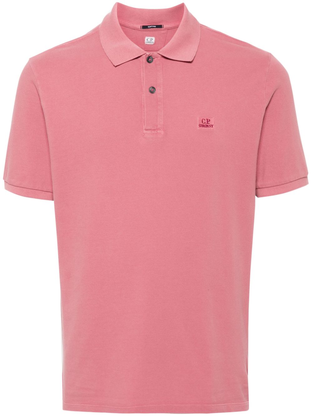 C.P. Company logo-embroidered polo shirt - Pink von C.P. Company