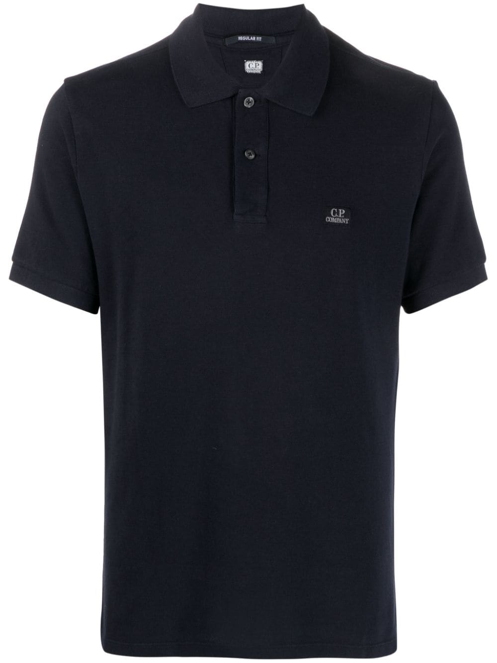 C.P. Company logo-patch cotton polo shirt - Blue von C.P. Company