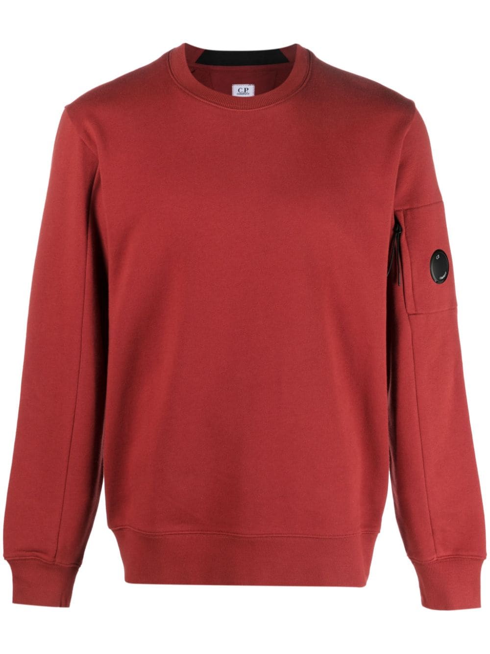 C.P. Company logo-patch cotton sweatshirt - Red von C.P. Company