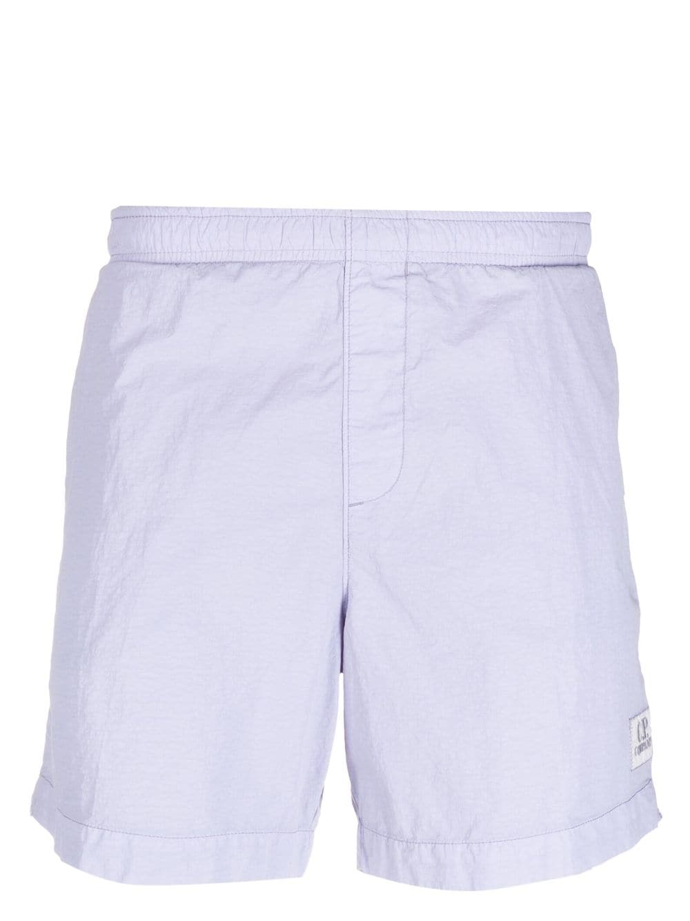 C.P. Company logo-patch elasticated-waist shorts - Purple von C.P. Company