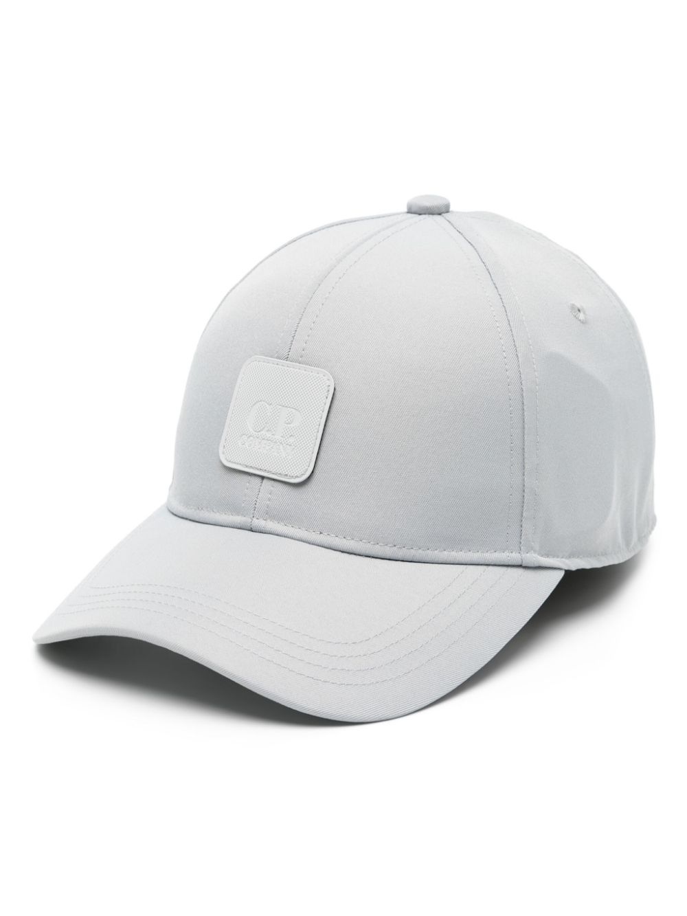 C.P. Company logo-patch twill cap - Grey von C.P. Company