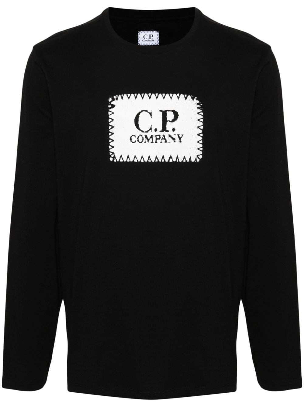 C.P. Company logo-print cotton T-shirt - Black von C.P. Company