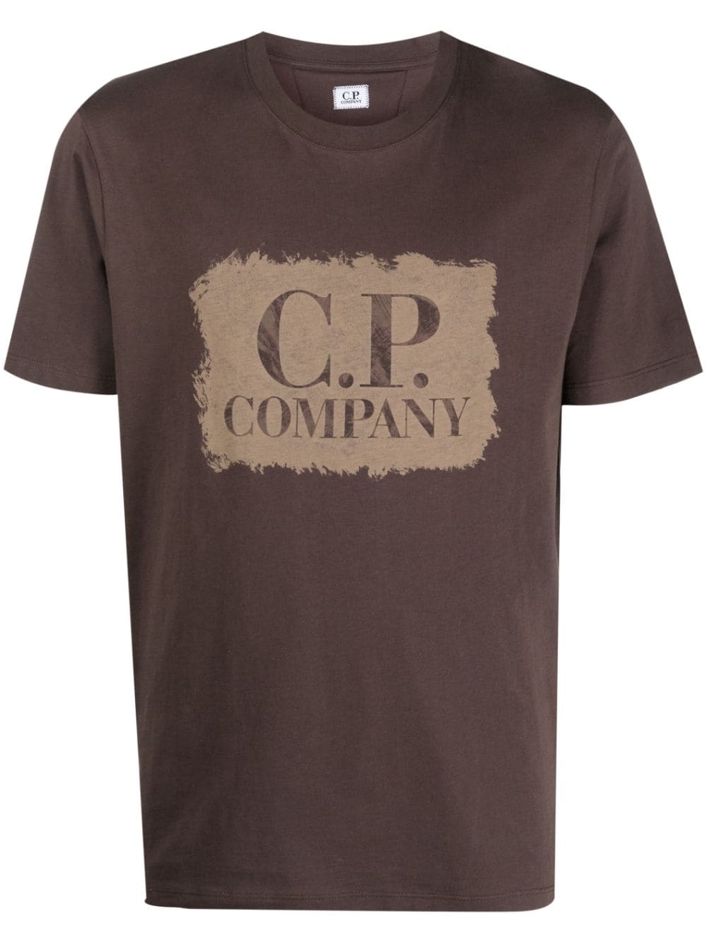 C.P. Company logo-print cotton T-shirt - Brown von C.P. Company