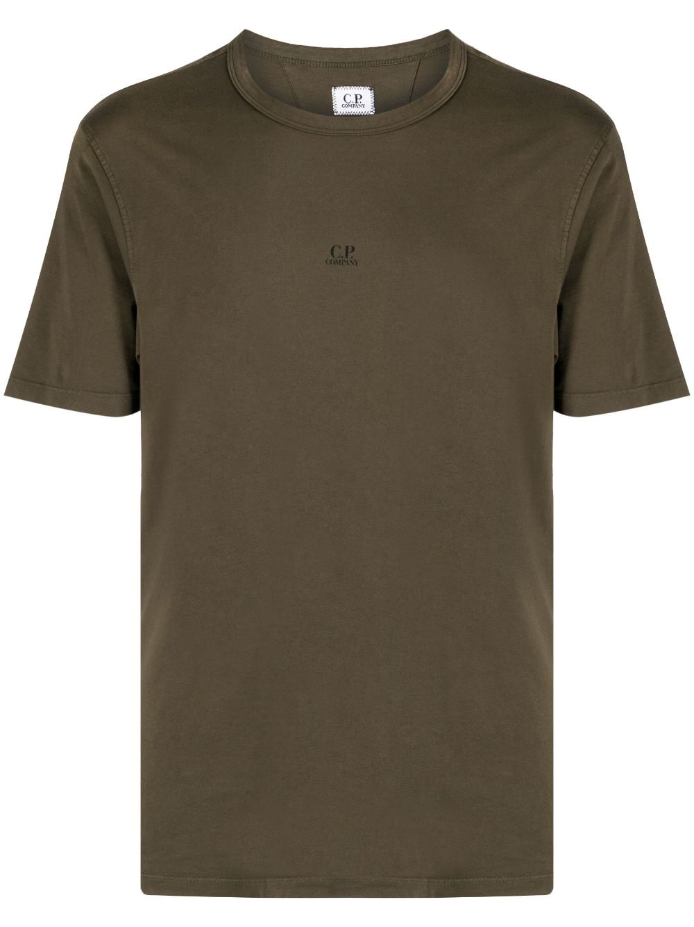 C.P. Company logo-print cotton T-shirt - Brown von C.P. Company