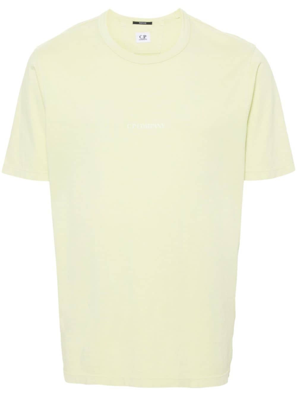 C.P. Company logo-print cotton T-shirt - Green von C.P. Company