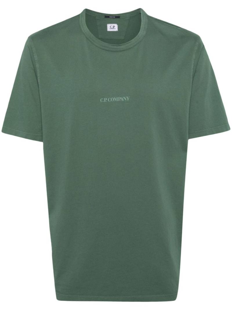 C.P. Company logo-print cotton T-shirt - Green von C.P. Company
