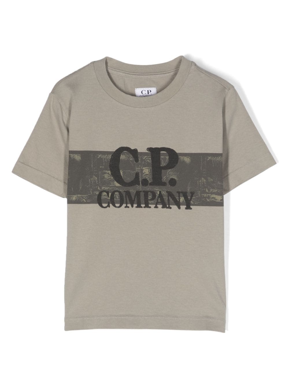 C.P. Company logo-print cotton T-shirt - Grey von C.P. Company