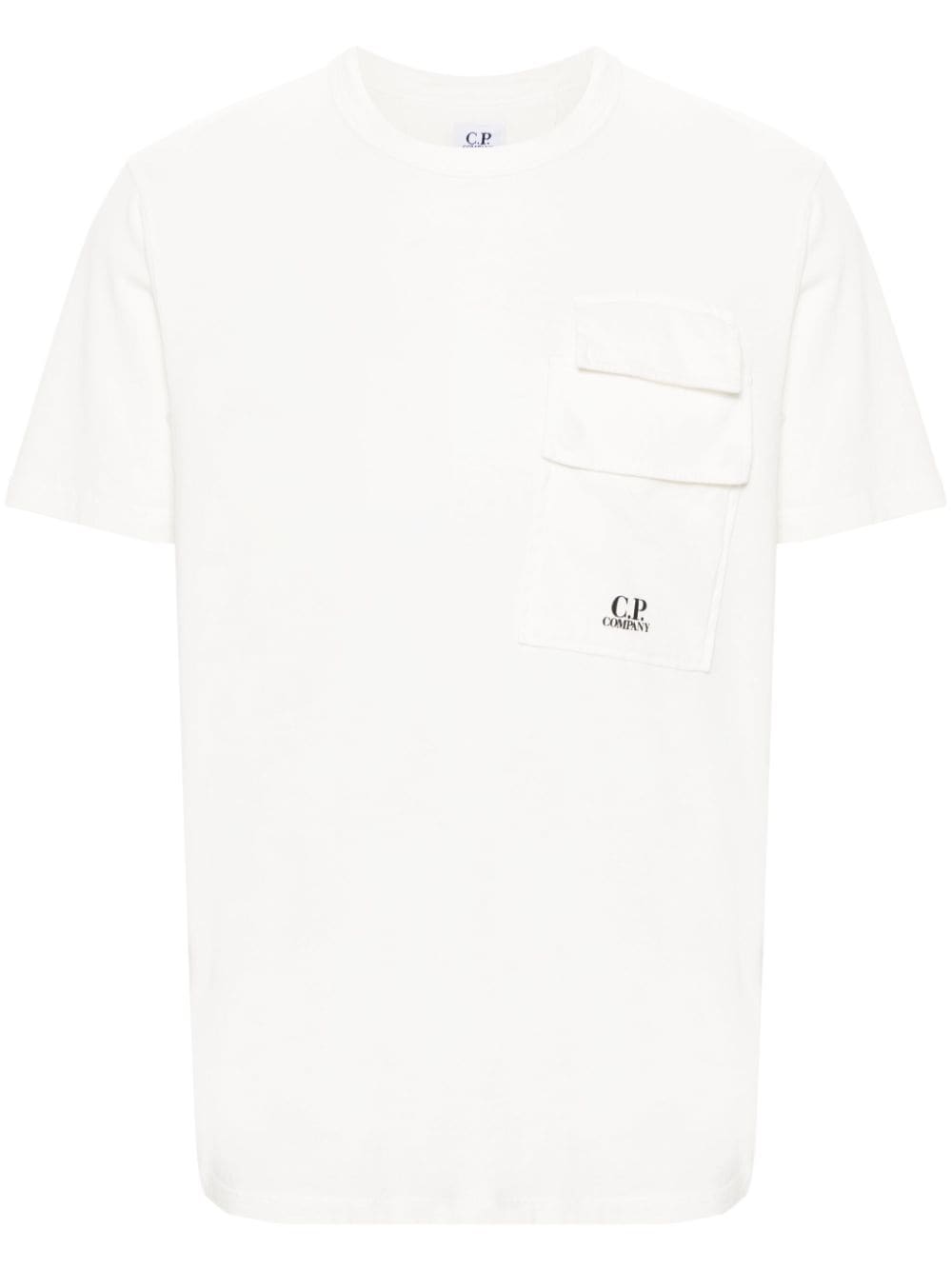 C.P. Company logo-print cotton T-shirt - White von C.P. Company