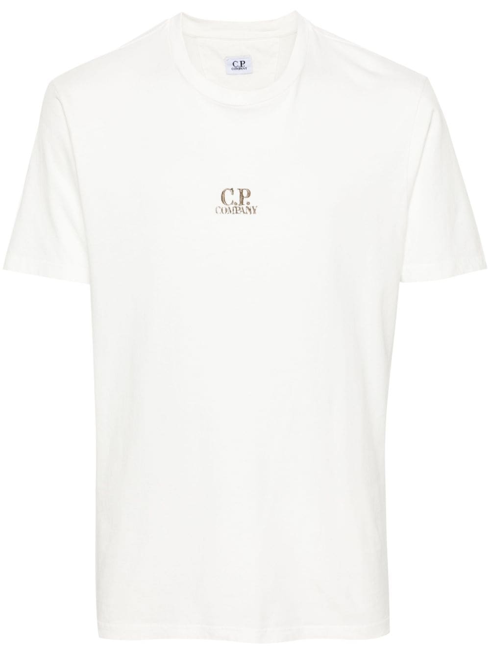 C.P. Company logo-print cotton T-shirt - White von C.P. Company