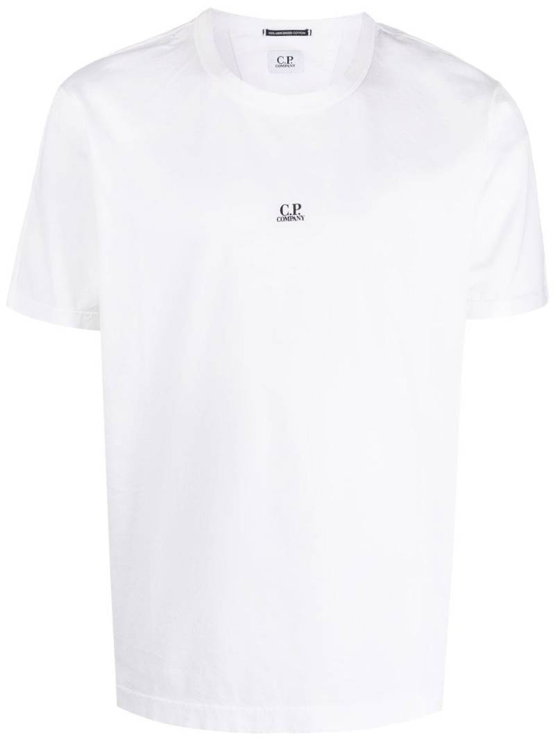 C.P. Company logo-print cotton classic T-shirt - White von C.P. Company