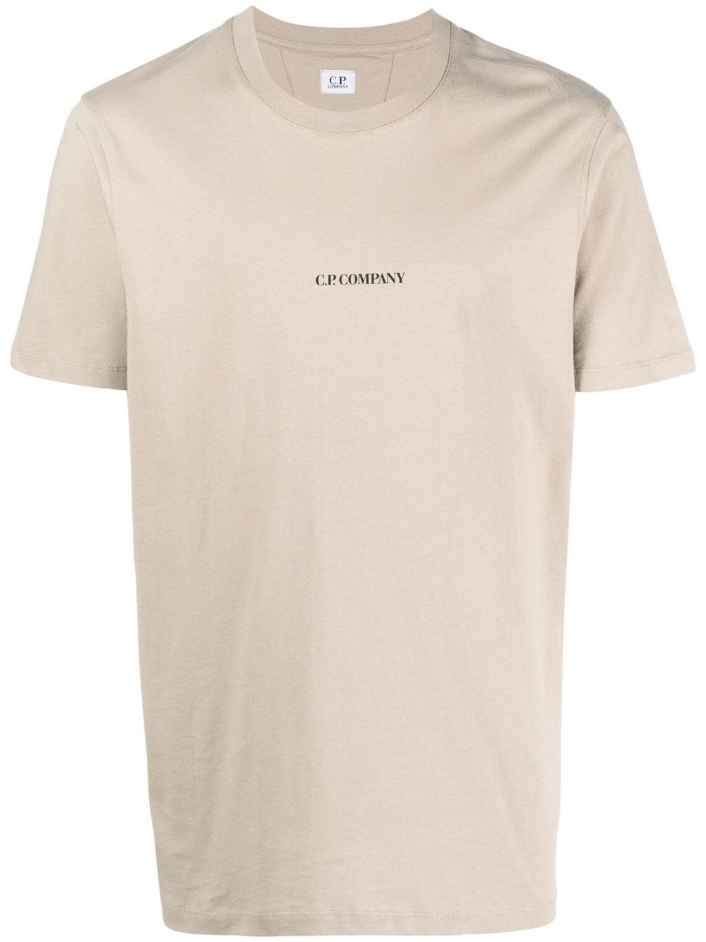 C.P. Company logo print cotton t-shirt - Brown von C.P. Company