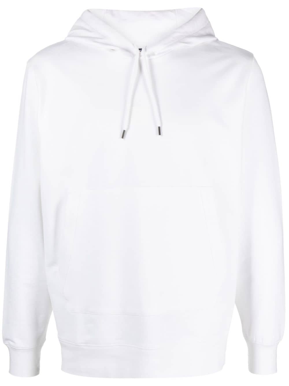 C.P. Company logo-print stretch-cotton hoodie - White von C.P. Company