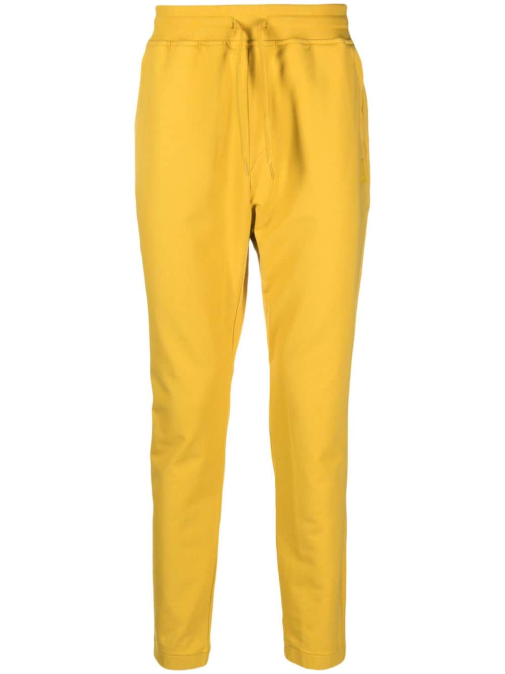 C.P. Company logo-print stretch-cotton track pants - Yellow von C.P. Company