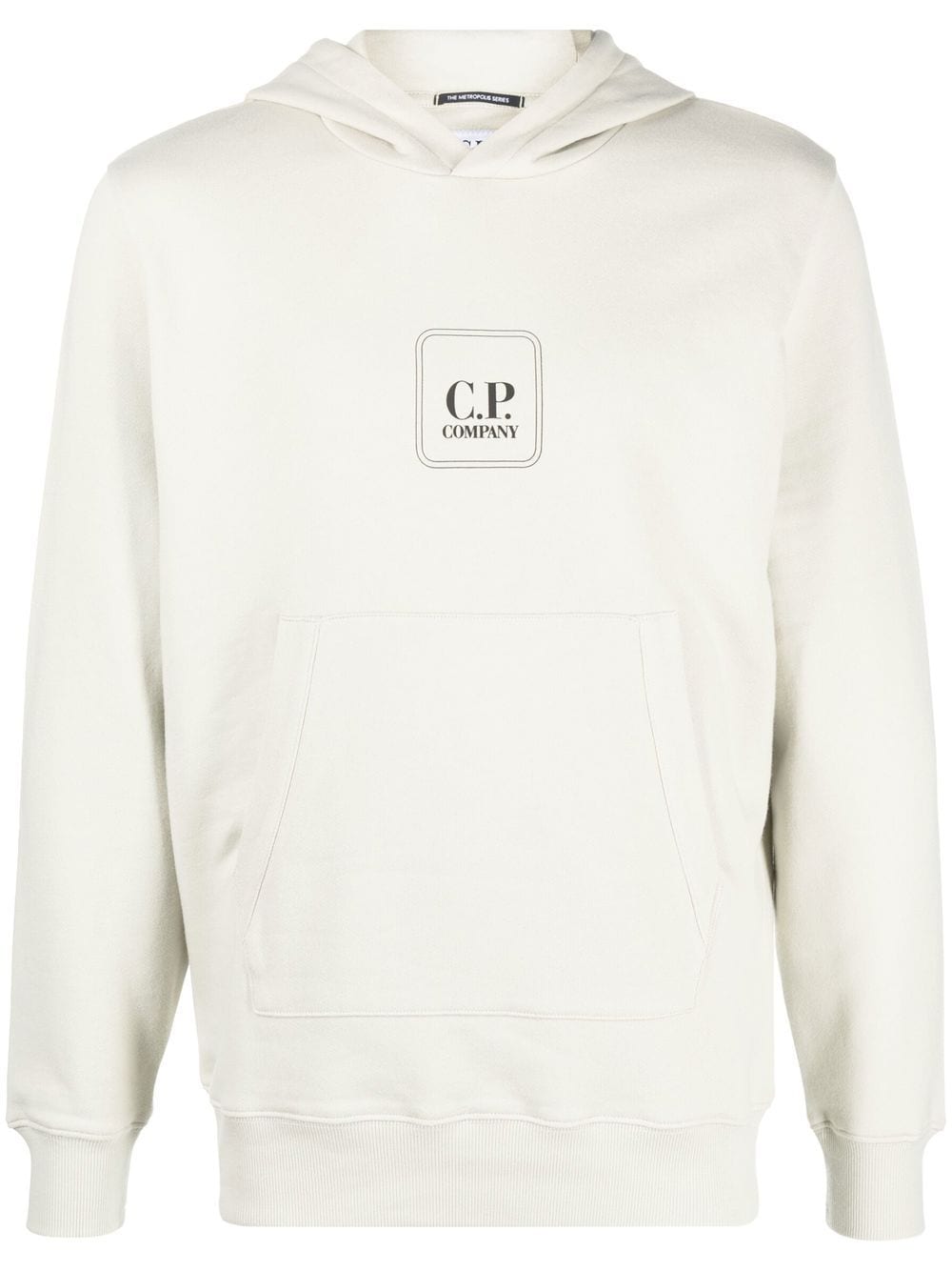 C.P. Company logo pullover hoodie - Neutrals von C.P. Company