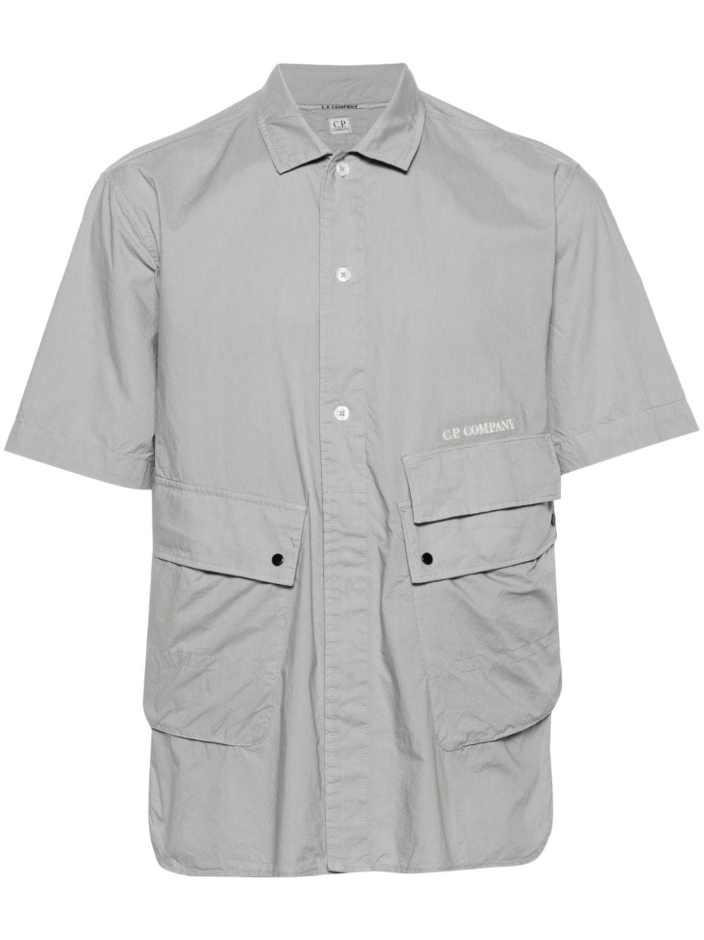 C.P. Company multi-pocket cotton shirt - Grey von C.P. Company