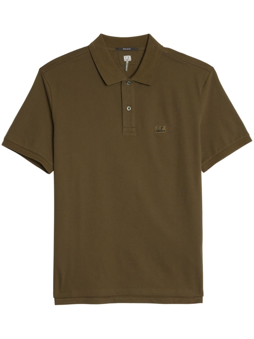 C.P. Company piqué cotton polo shirt - Green von C.P. Company