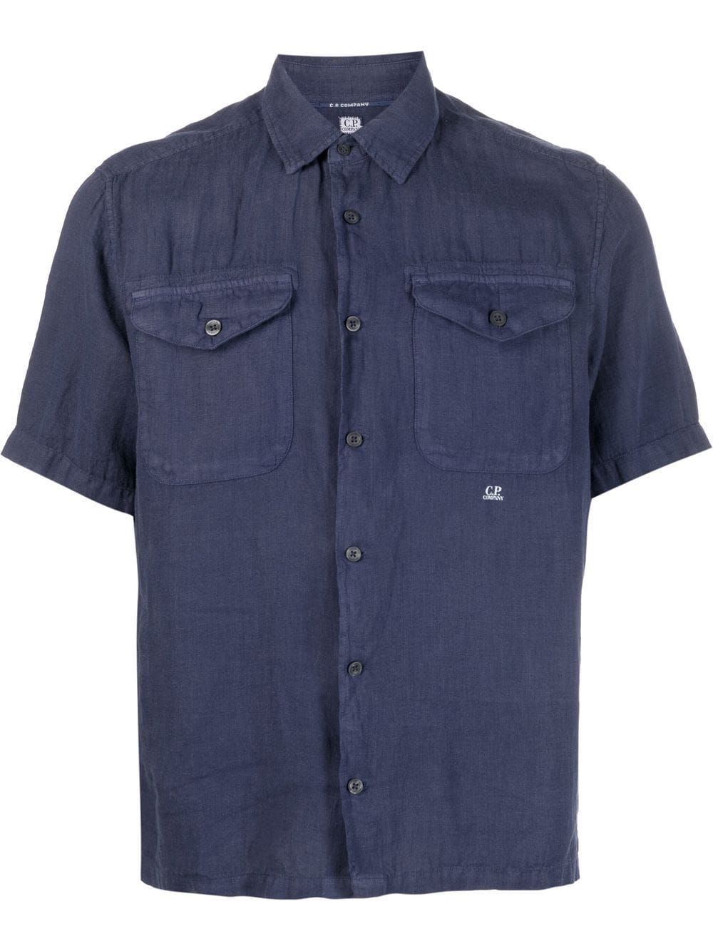 C.P. Company short-sleeve buttoned shirt - Blue von C.P. Company