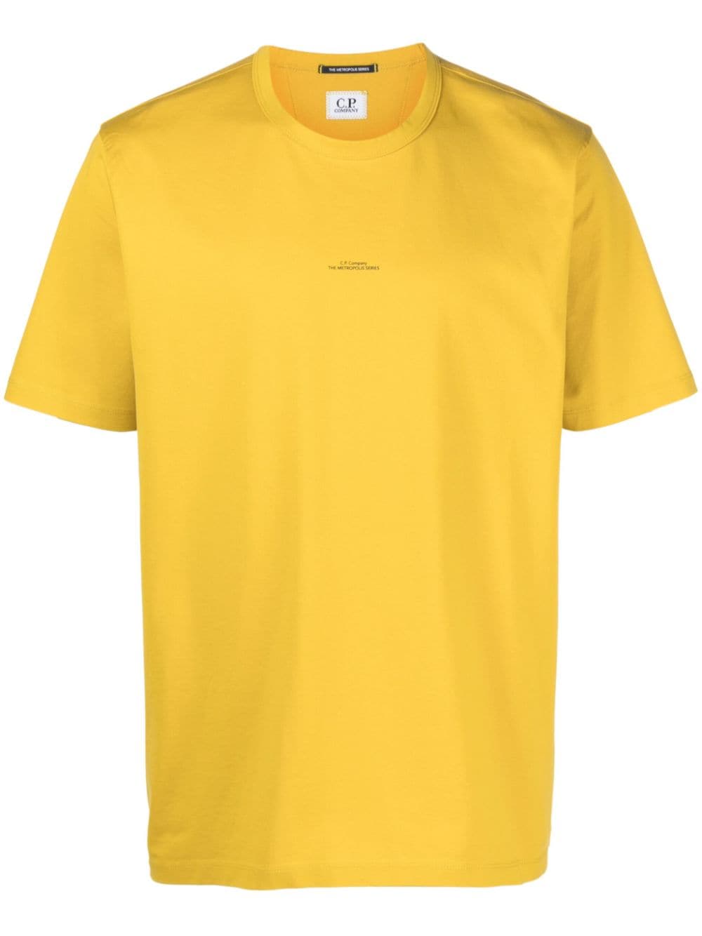 C.P. Company slogan-print cotton T-shirt - Yellow von C.P. Company