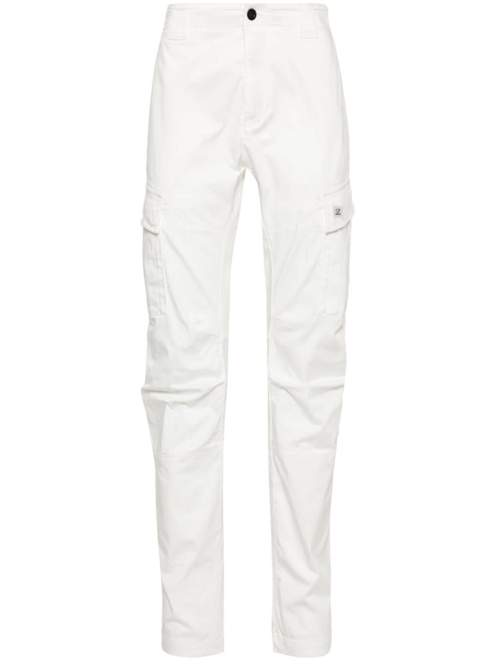 C.P. Company tapered-leg cotton cargo trousers - White von C.P. Company