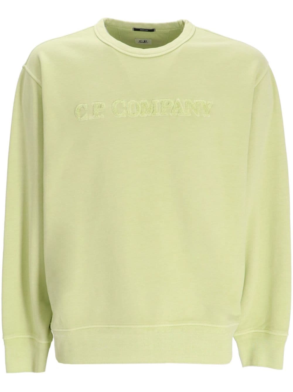 C.P. Company terrycloth-logo cotton sweatshirt - Green von C.P. Company