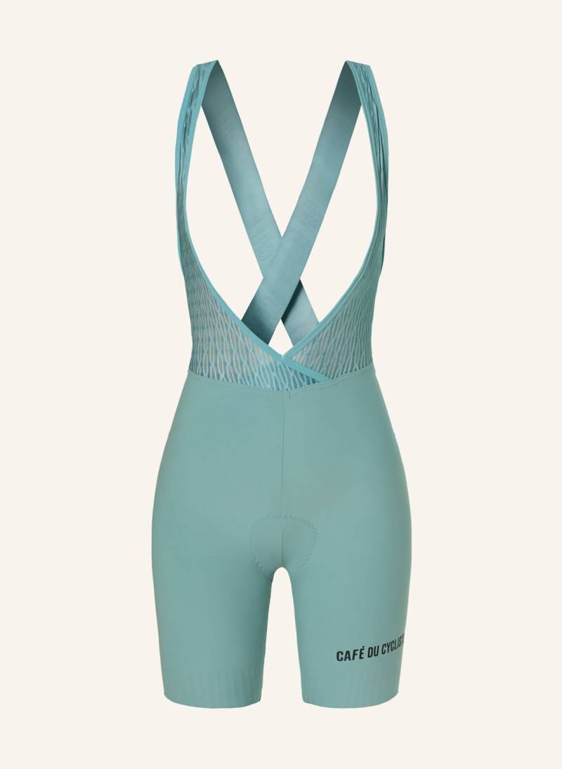 Café Du Cycliste Radhose Graziella Mit Trägern Und Gepolstertem Einsatz gruen von CAFÉ DU CYCLISTE