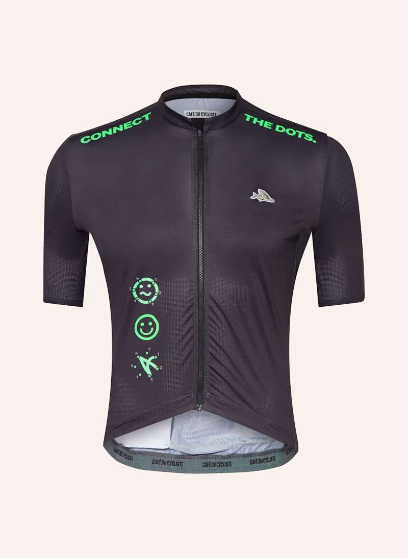 Café Du Cycliste Radtrikot Fleurette grau von CAFÉ DU CYCLISTE