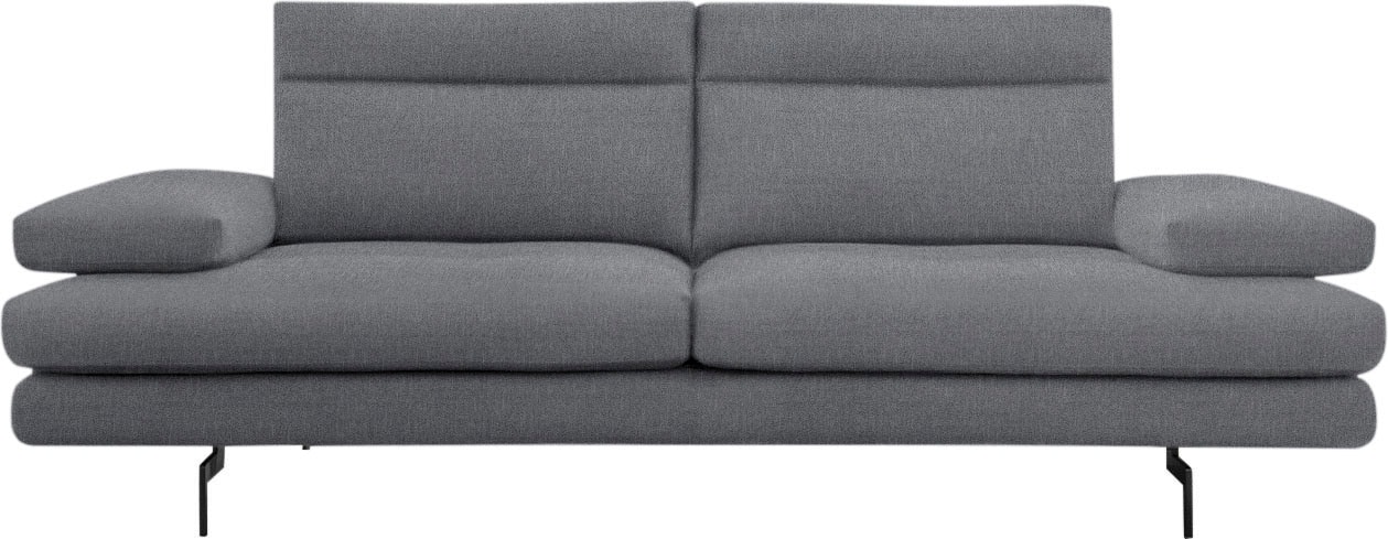 CALIA ITALIA 3,5-Sitzer »Toby Wing, italienisches Designsofa, super bequem, Megasofa«, inkl. Sitztiefenverstellung und Armteilfunktion, Füsse in Schwarz matt von CALIA ITALIA