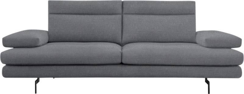 CALIA ITALIA 3,5-Sitzer »Toby Wing, italienisches Designsofa, super bequem, Megasofa«, inkl. Sitztiefenverstellung und Armteilfunktion, Füsse in Schwarz matt von CALIA ITALIA