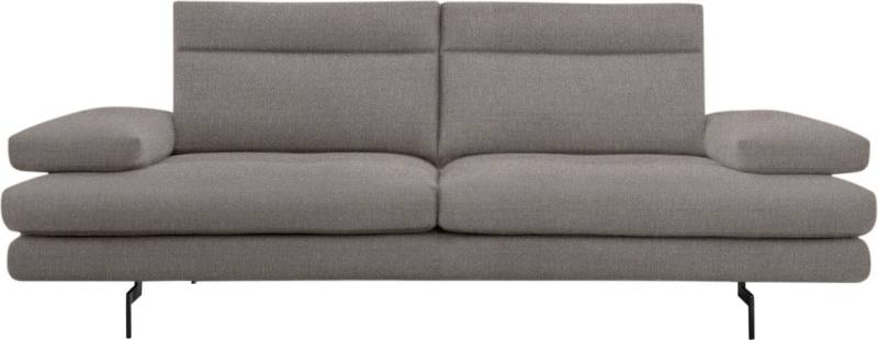 CALIA ITALIA 3,5-Sitzer »Toby Wing, italienisches Designsofa, super bequem, Megasofa«, inkl. Sitztiefenverstellung und Armteilfunktion, Füsse in Schwarz matt von CALIA ITALIA