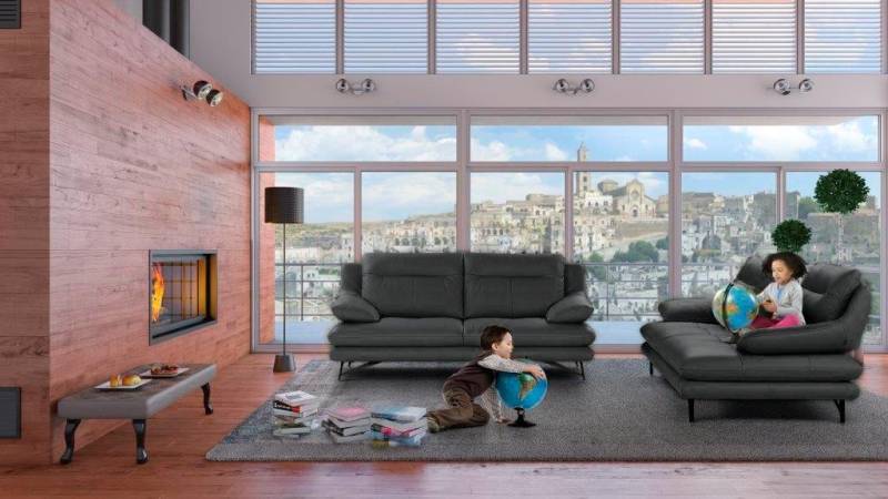 CALIA ITALIA 3-Sitzer »Cezanne, italienisches Design trifft erstklassigen Sitzkomfort, Leder«, Edles Designsofa in besonders langlebigen & pflegeleichten Lederarten von CALIA ITALIA