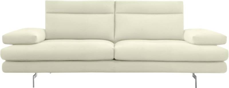 CALIA ITALIA 3-Sitzer »Toby Wing, Designsofa mit hohem Sitzkomfort, bequem und elegant«, inklusive Sitztiefenverstellung, Füsse in Chrom glänzend von CALIA ITALIA